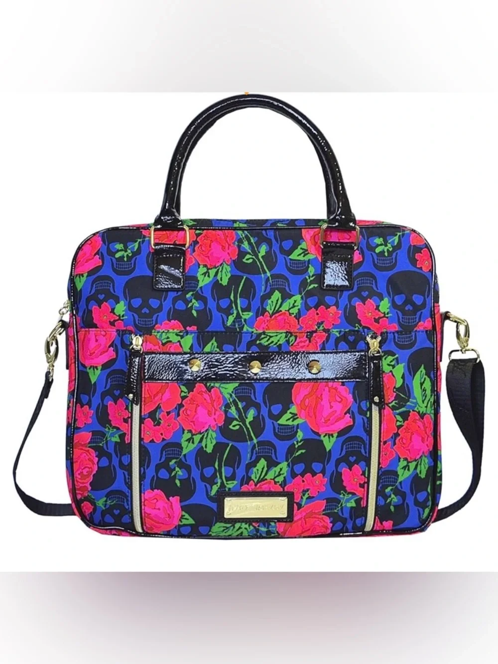 Betsey Johnson EUC “Skulls in Bloom